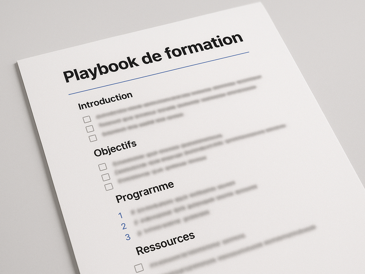 Extrait flouté d’un board KPI / backlog